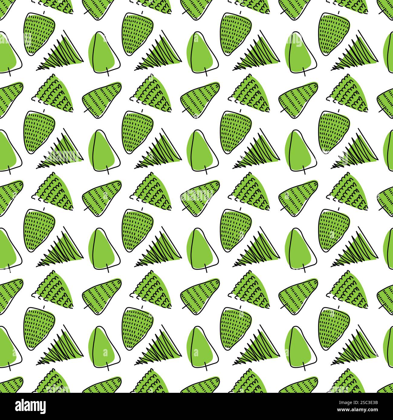Charming green seamless background Stock Vector Images - Alamy