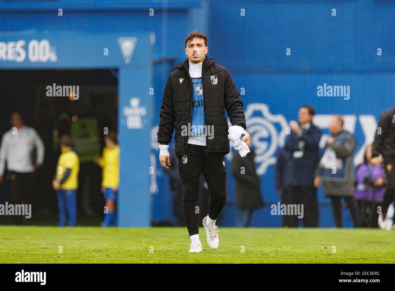Joao Mendes seen  during Liga Portugal game between teams of GD Estoril Praia and Vitoria SC at Estadio Antonio Coimbra da Mota (Maciej Rogowski) Stock Photo