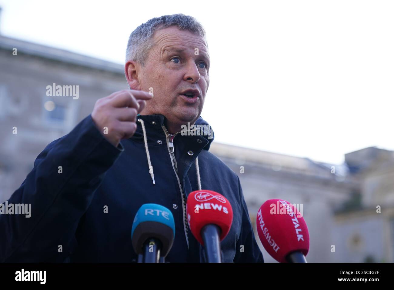 People Before Profit politician Richard Boyd Barret speaking to the ...