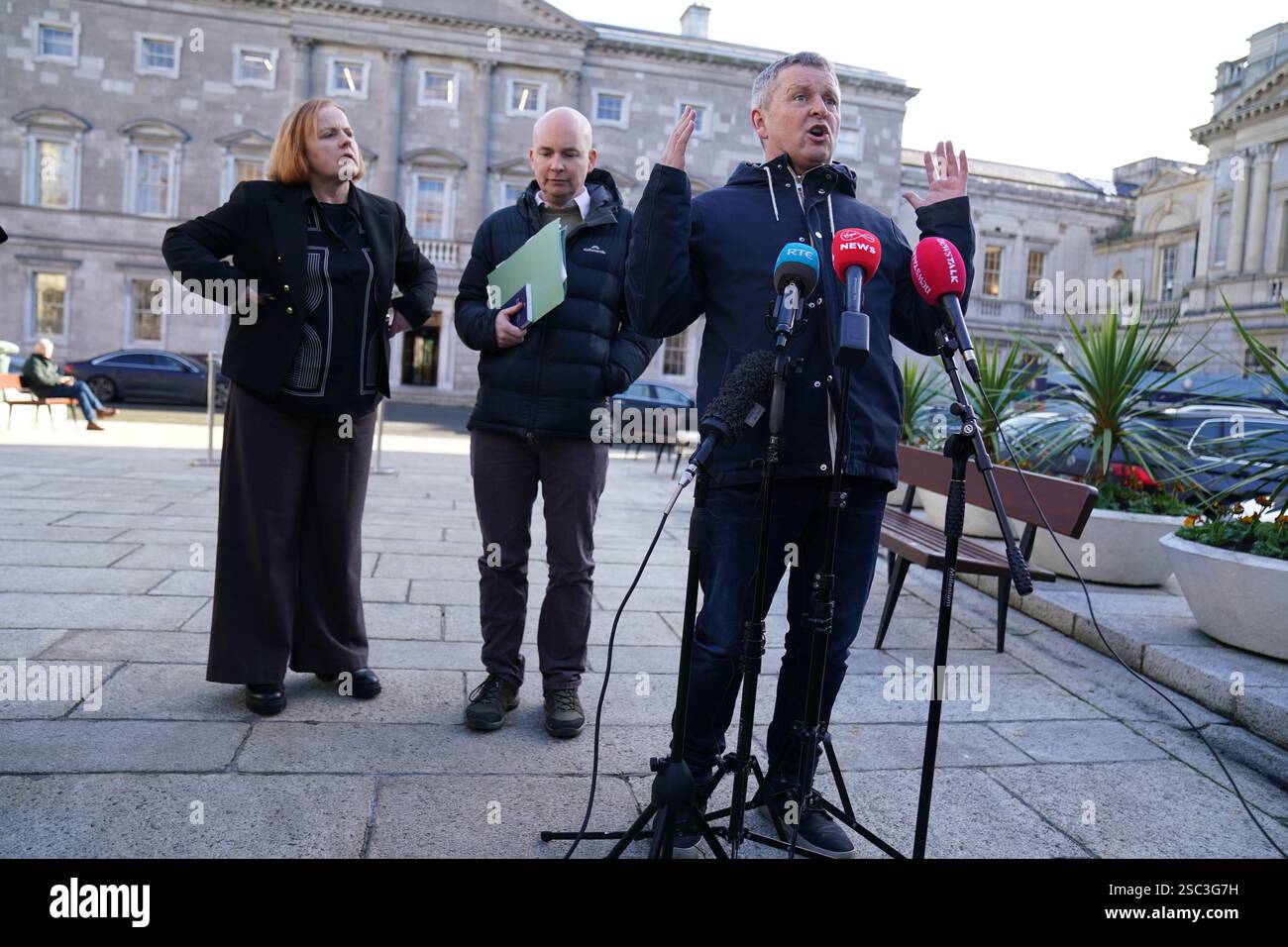 People Before Profit politician Richard Boyd Barret speaking to the ...