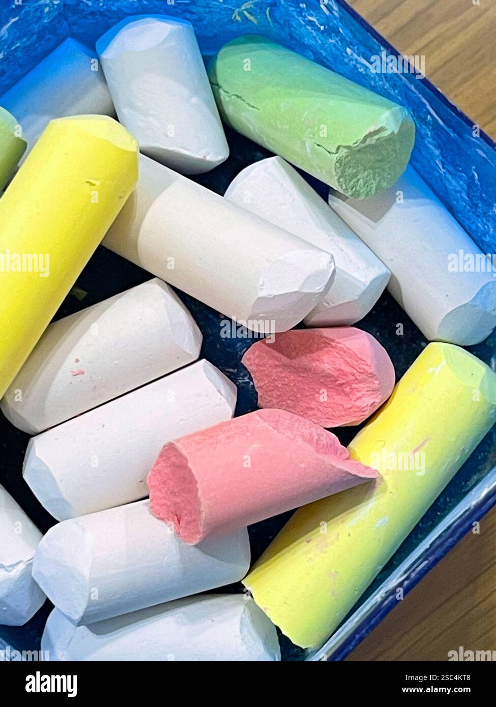 Color chalks. - Smartphone Captured Stock Image