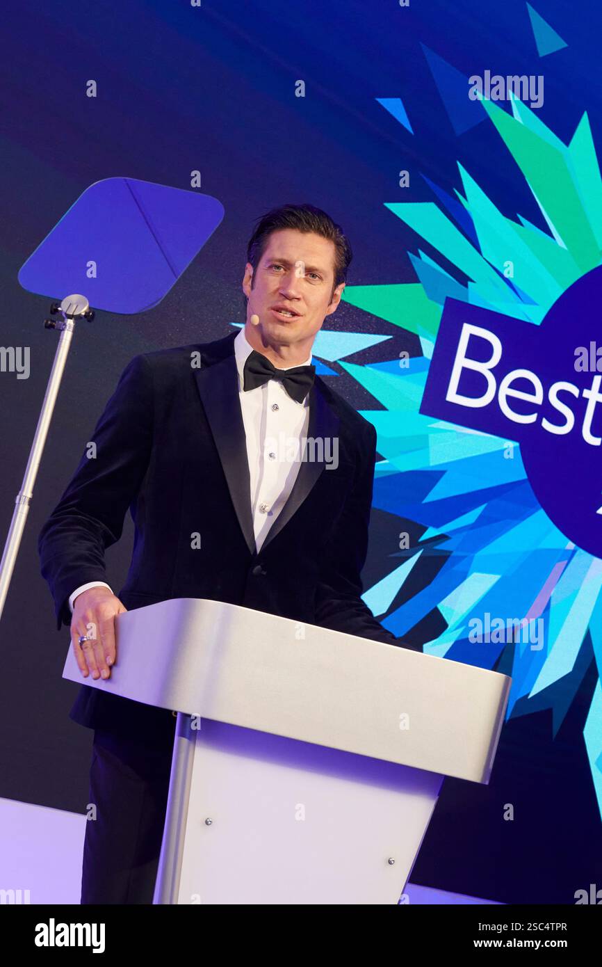 Broadcaster Vernon Kay hosting an event in May 2024 Stock Photo