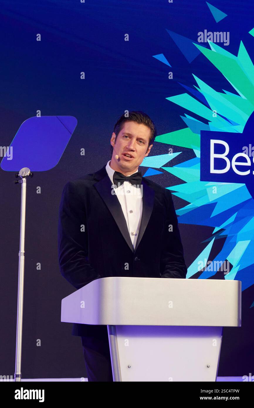 Broadcaster Vernon Kay hosting an event in May 2024 Stock Photo
