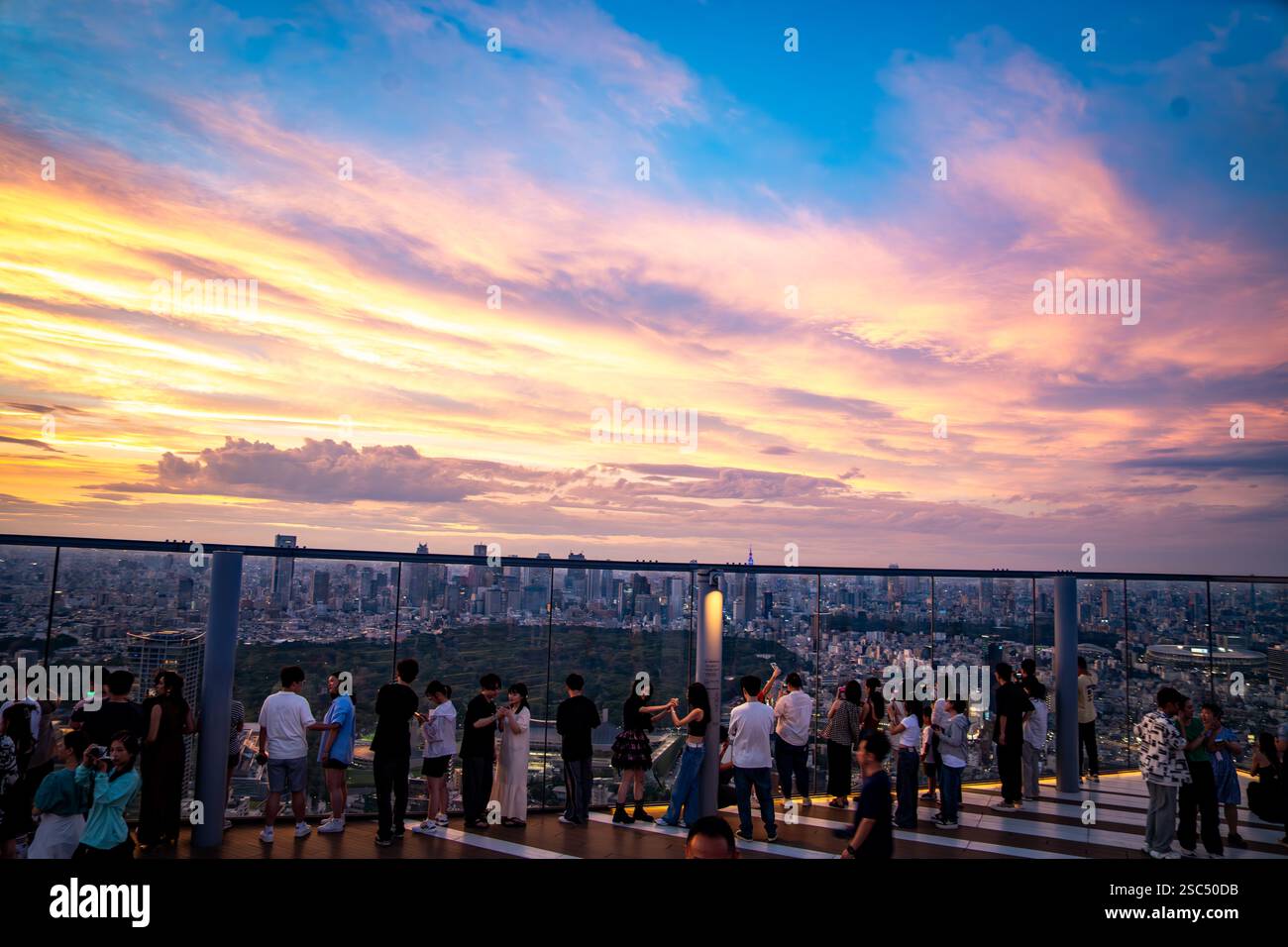 Views Of Tokyo From Shibuya Sky Rooftop At Sunset In Shibuya Tokyo Views Of Tokyo From Shibuya Sky Rooftop At Sunset In Shibuya Tokyo