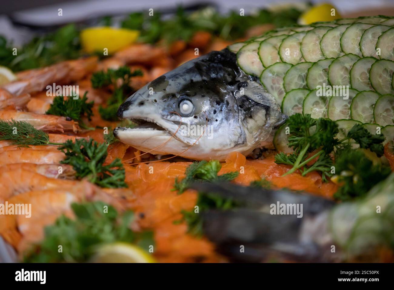 Fency Fish Inner Fish fish at a fancy restaurant Stock Photo - Alamy