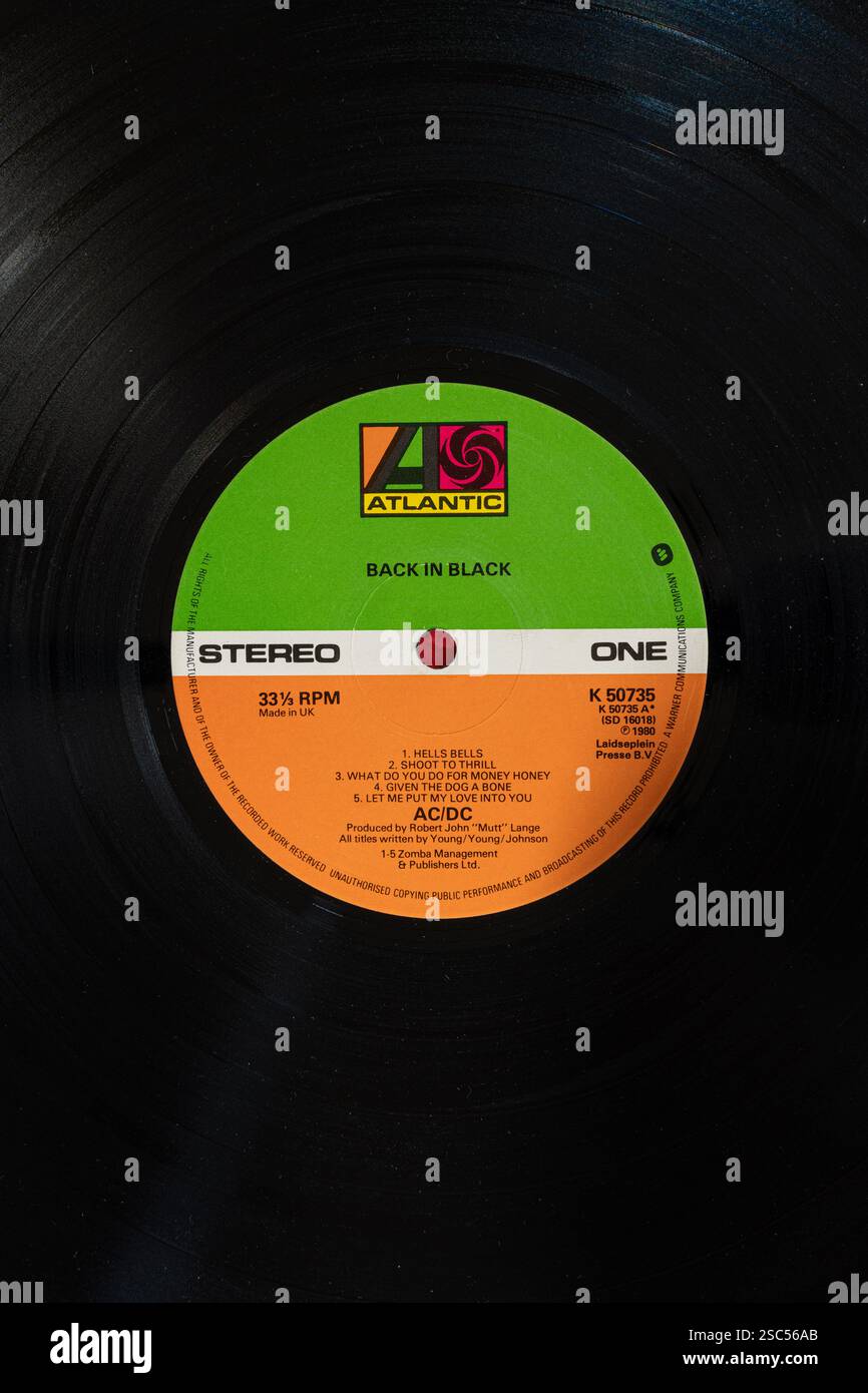 AC/DC Back in Black Stock Photo - Alamy