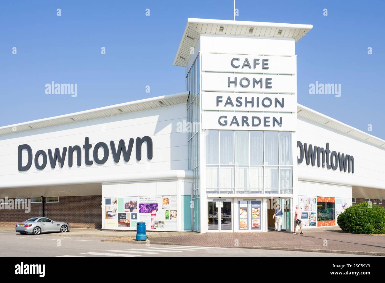 Downtown shopping centre Gonerby Moor near Grantham Lincolnshire England UK GB Europe Stock Photo