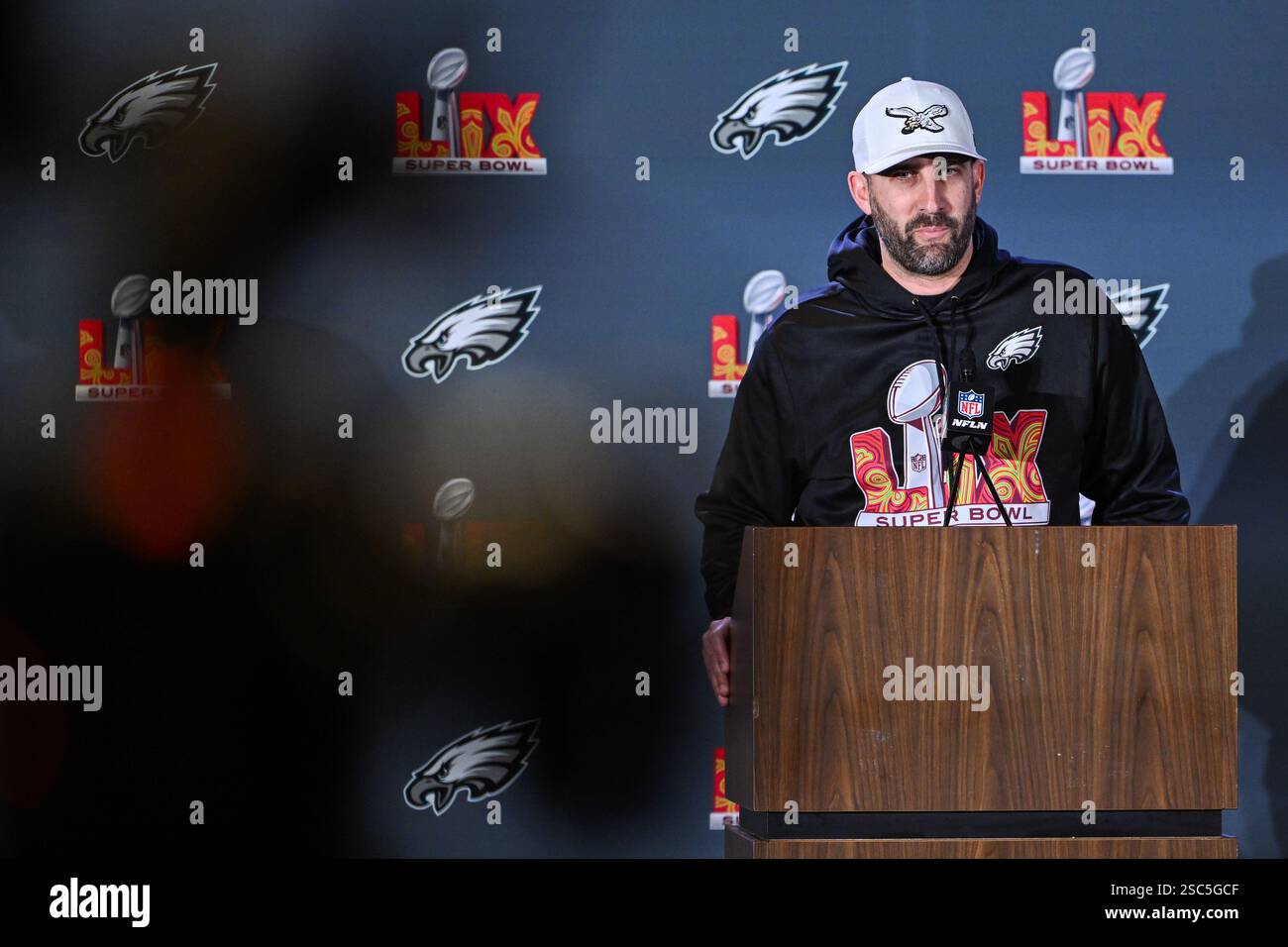 Philadelphia Eagles Head Coach Nick Sirianni during a media conference ...