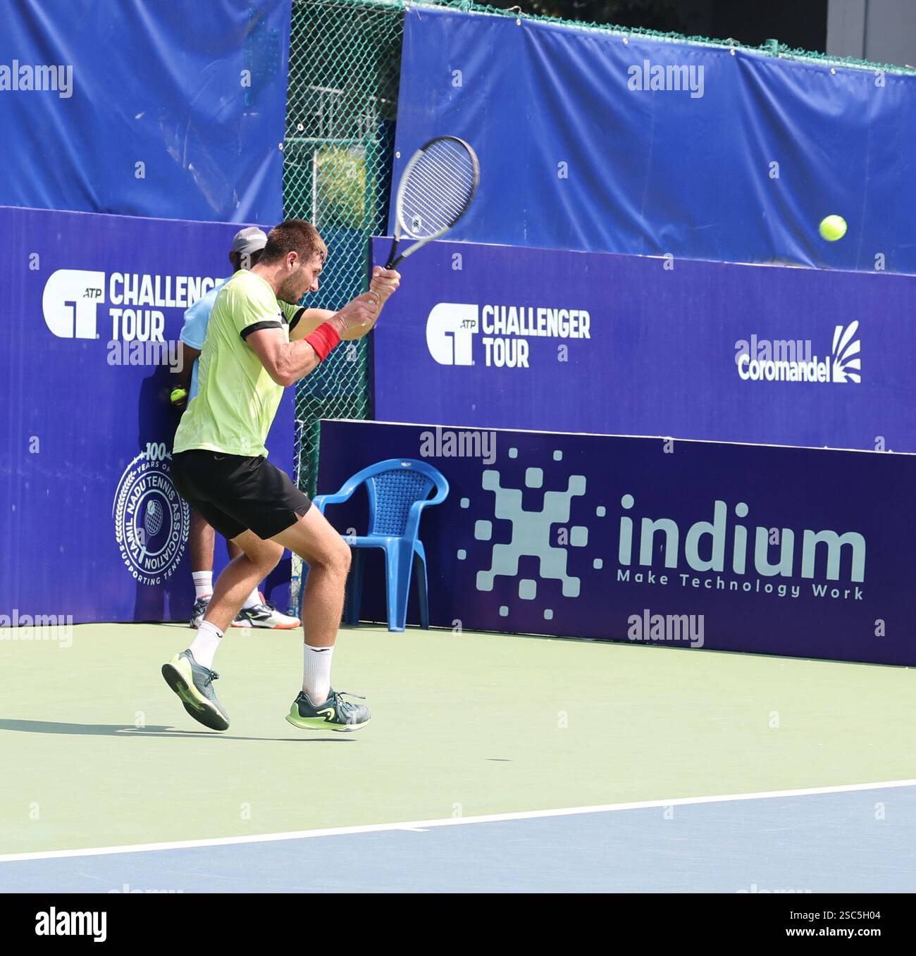 Chennai, Tamil Nadu, INDIA. 5th Feb, 2025. (8) Zsombor PIROS Hungary Vs .Oleksandr OVCHARENKO (UKR).Oleksandr OVCHARENKO (Credit Image: © Seshadri Sukumar/ZUMA Press Wire) EDITORIAL USAGE ONLY! Not for Commercial USAGE! Stock Photo