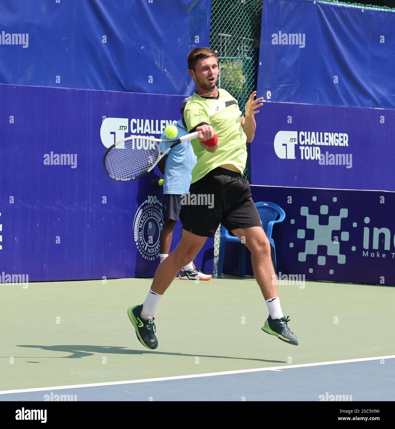 Chennai, Tamil Nadu, INDIA. 5th Feb, 2025. (8) Zsombor PIROS Hungary Vs .Oleksandr OVCHARENKO (UKR).Oleksandr OVCHARENKO (Credit Image: © Seshadri Sukumar/ZUMA Press Wire) EDITORIAL USAGE ONLY! Not for Commercial USAGE! Stock Photo