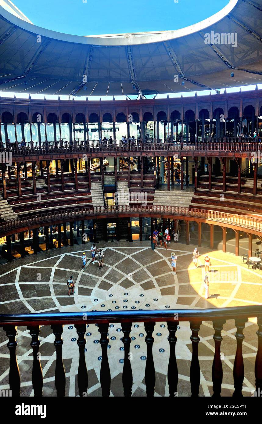 Colombia Cartagena Old Bullring - Bullfighting Stadium Arena - La Serrezuela Circo Teatro - La Plaza de Toros - Smartphone Captured Stock Image