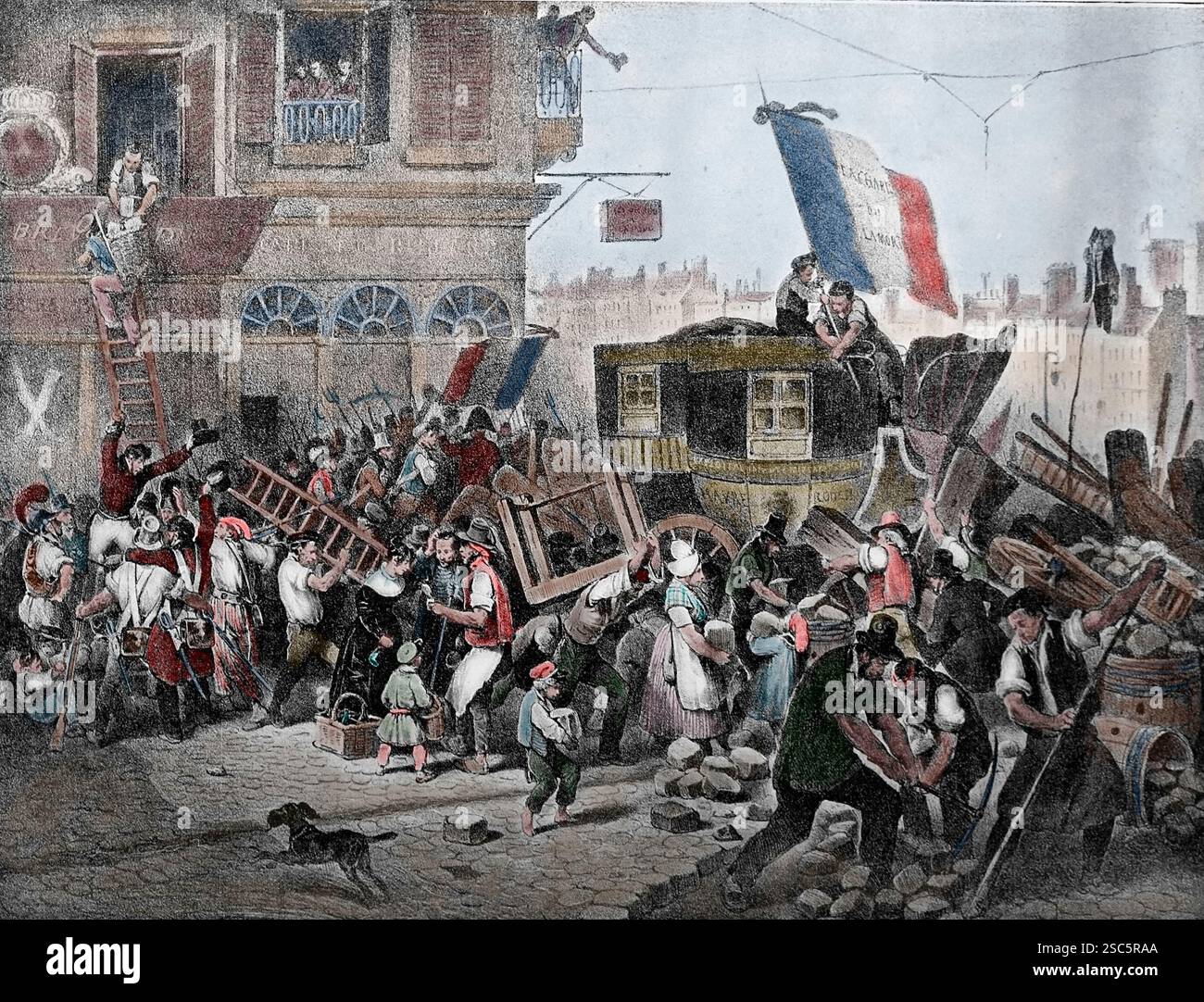 Paris 1830 barricade hi-res stock photography and images - Alamy