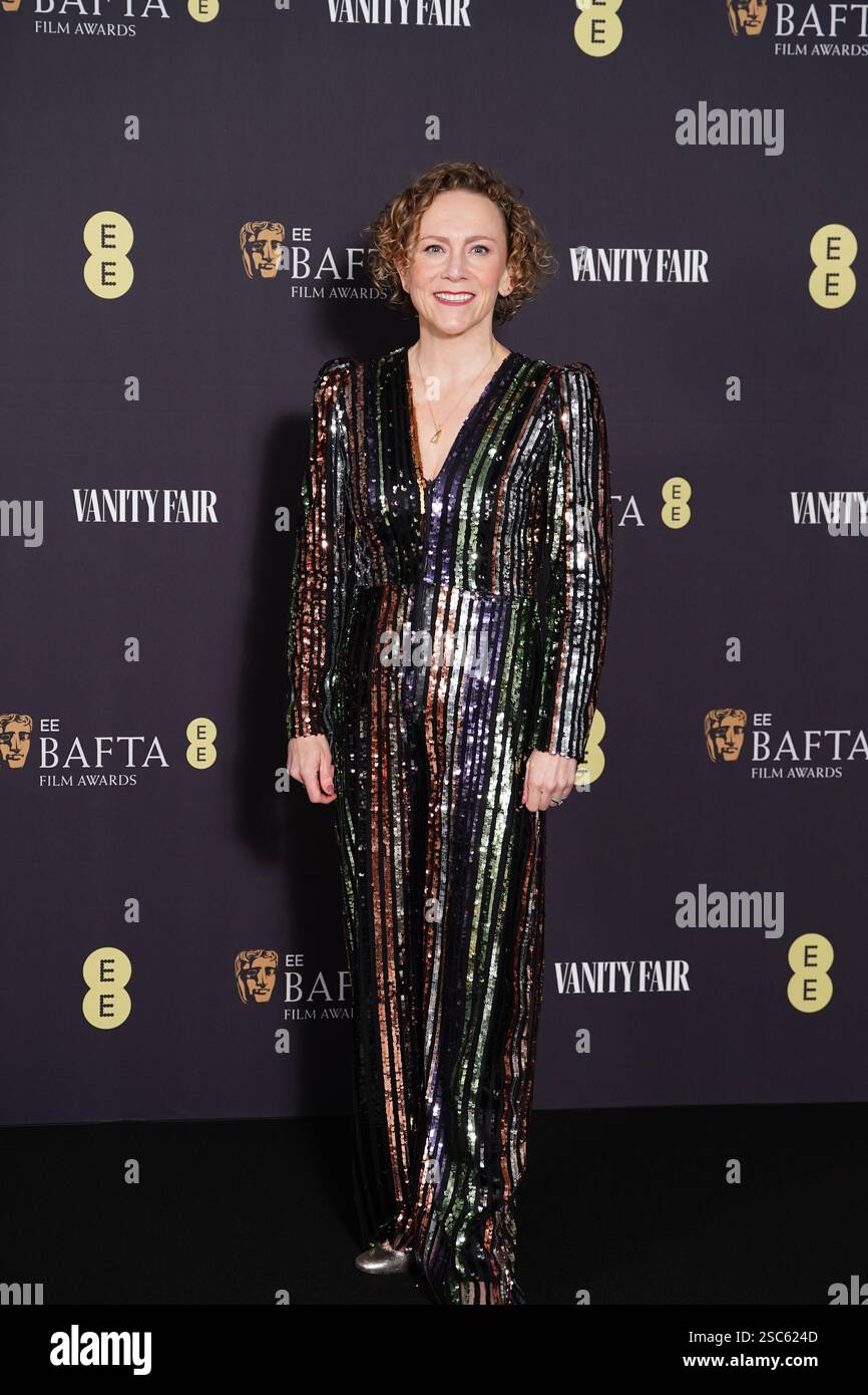 Anna Higgs, Chair of BAFTA Film Committee, attending the Vanity Fair EE