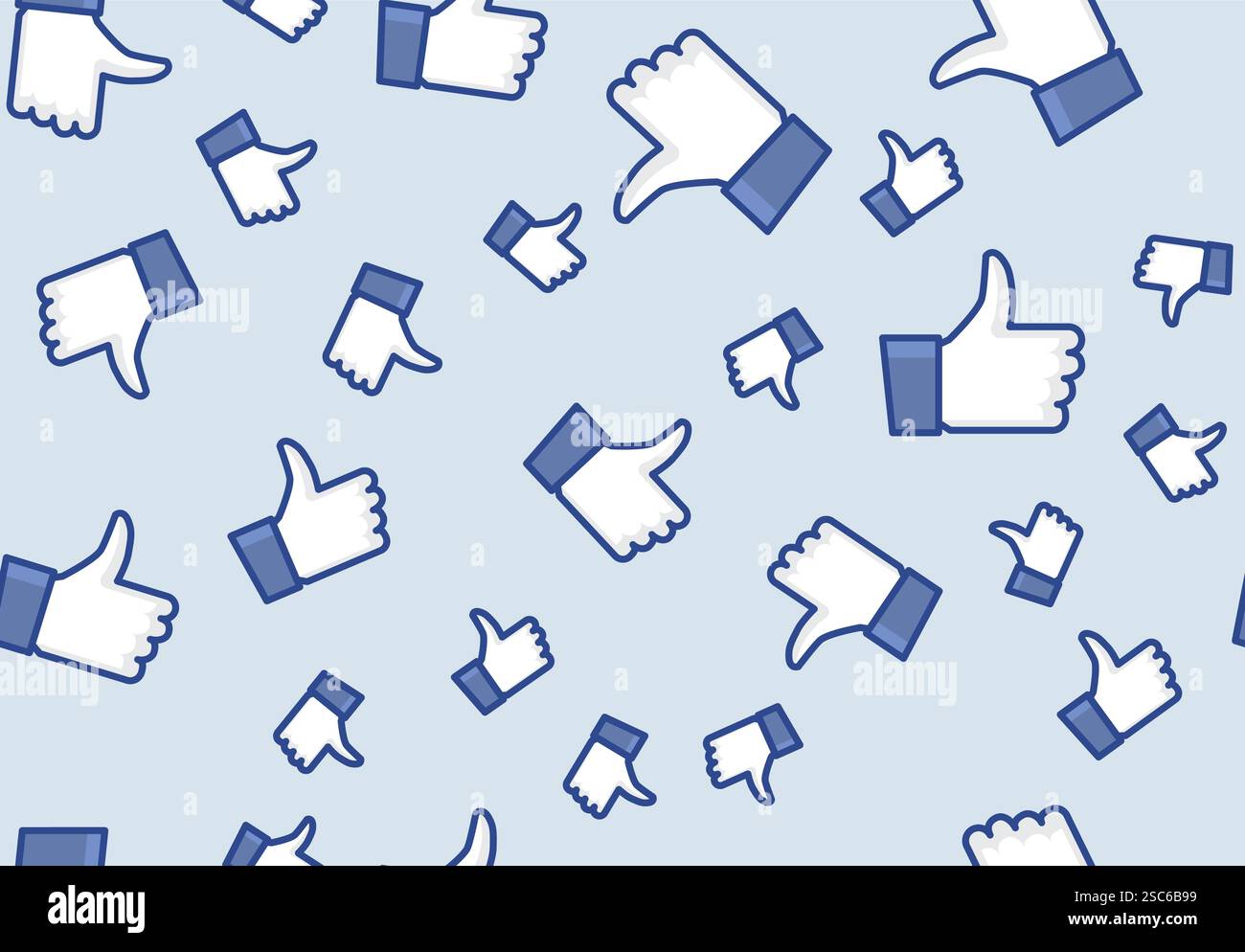 Like symbol thumb up positive background button icon background. Like seamless pattern post template. Stock Vector