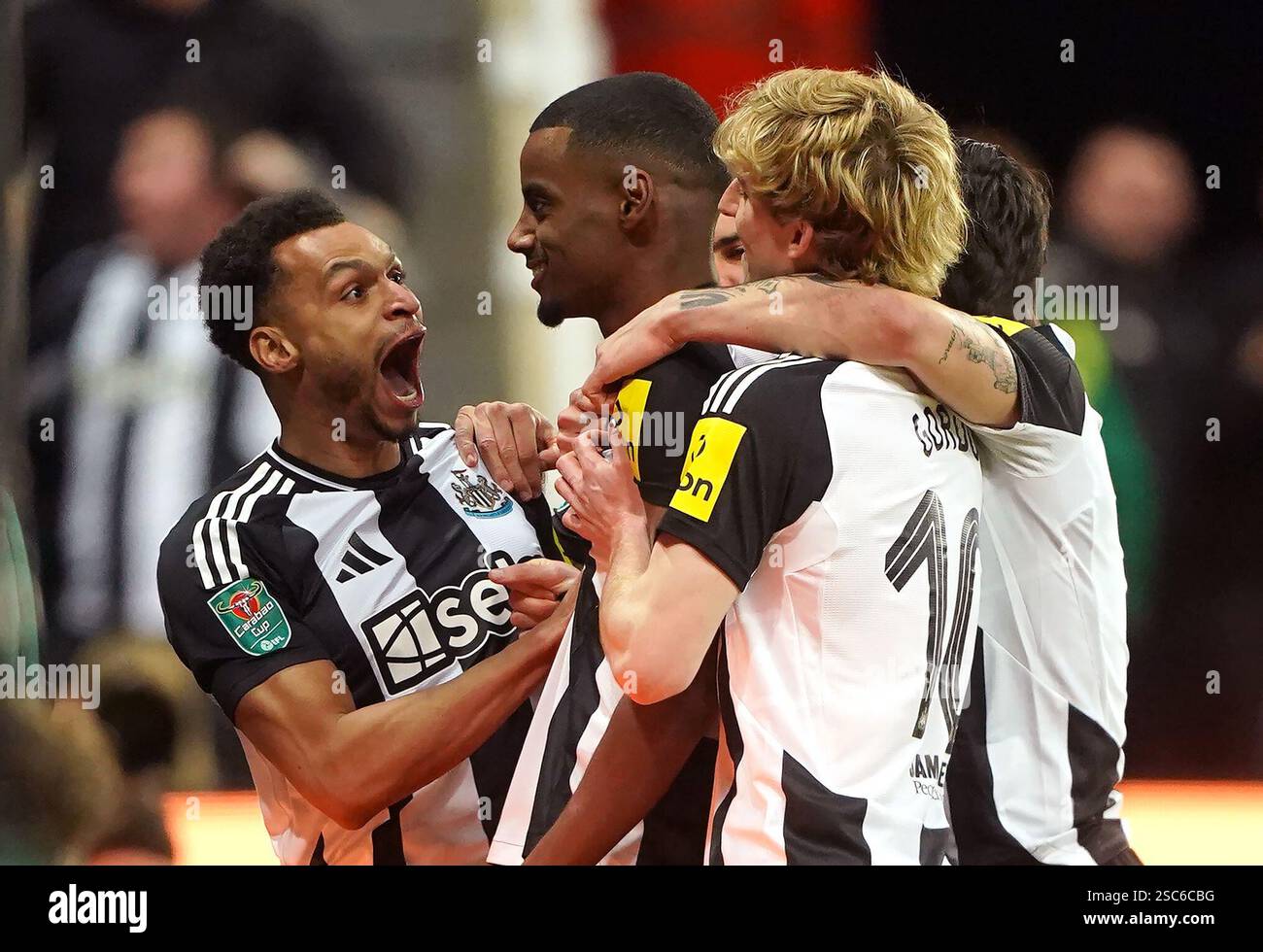 Goal Disallowed Newcastle United's Alexander Isak celebrates a disallowed goal during ...