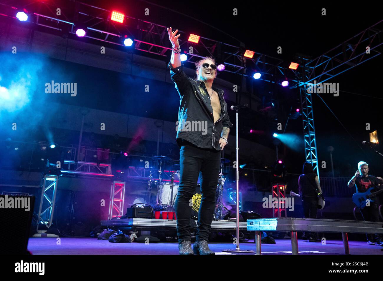 Chris Jericho of Fozzy performs during Chris Jericho's Rock 'N ...