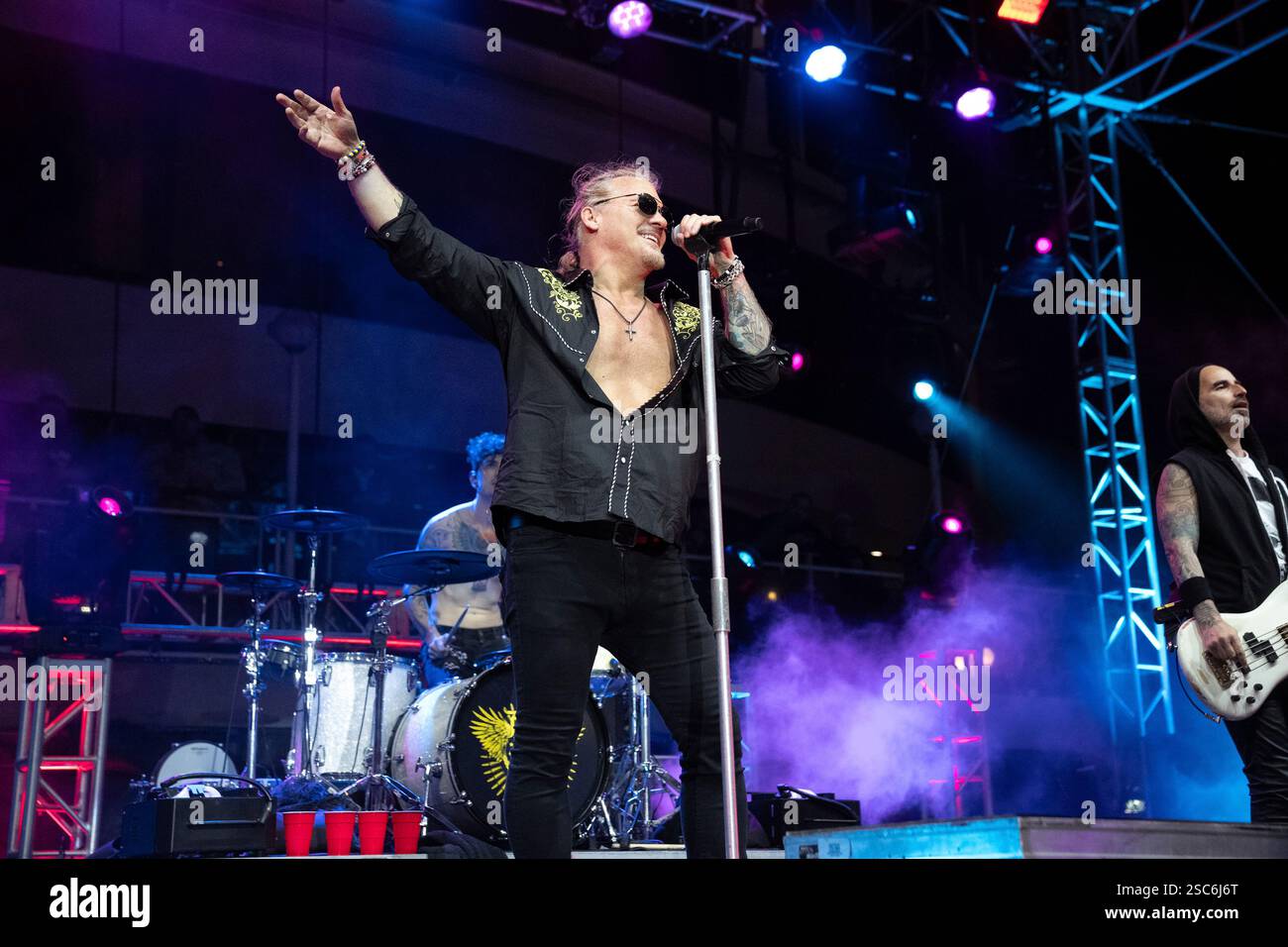 Chris Jericho of Fozzy performs during Chris Jericho's Rock 'N ...