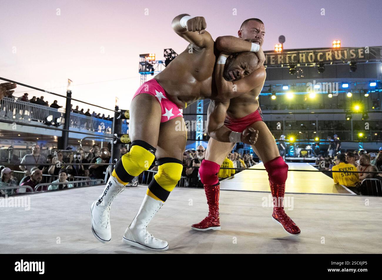 Jay Rios Jay Lethal, left, and Daniel Garcia are seen during Chris Jericho's ...