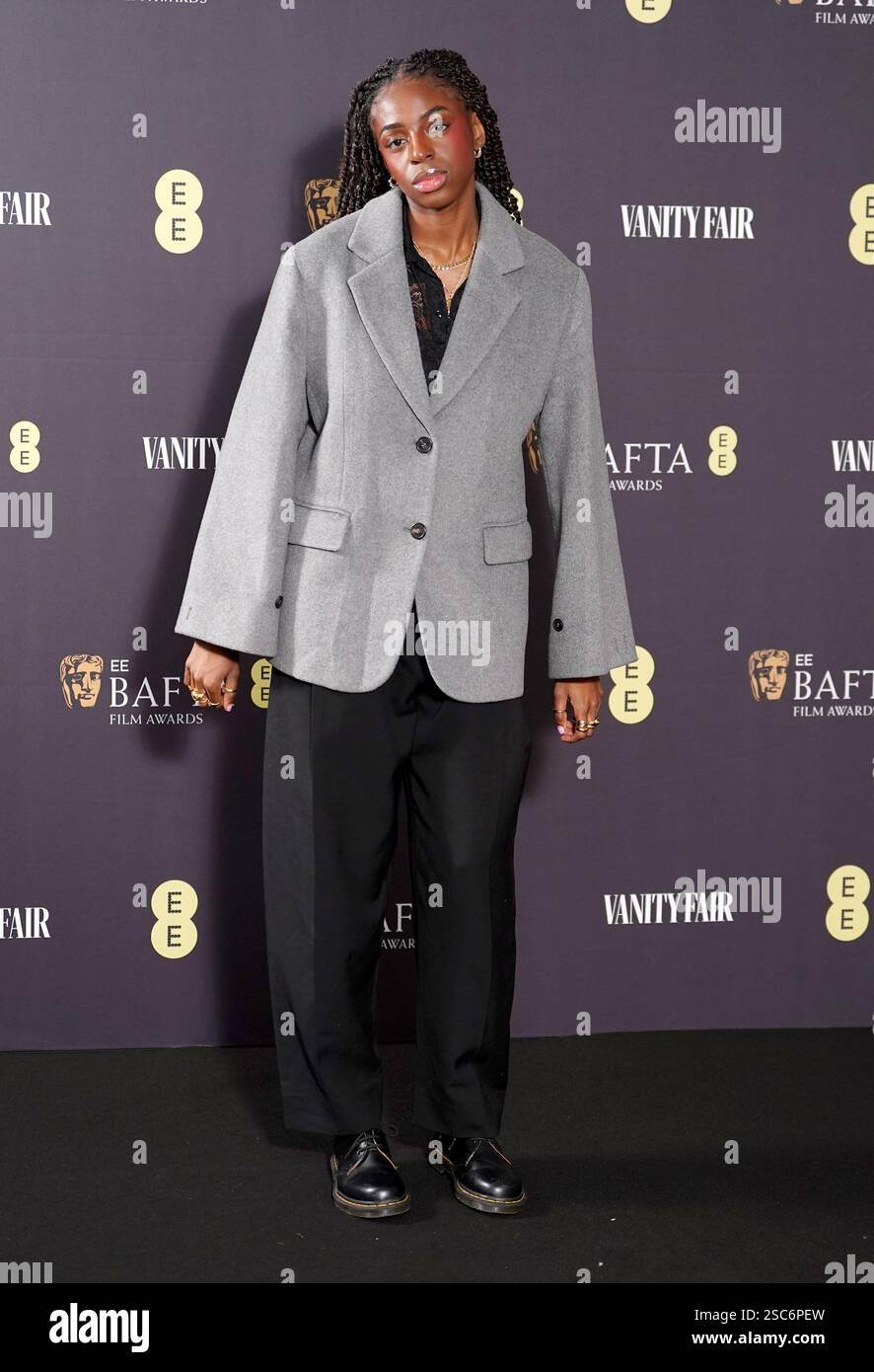 Cat Burns attending the Vanity Fair EE Rising Star party, celebrating