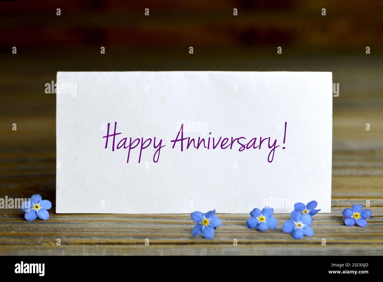 Happy anniversary card Stock Photo - Alamy