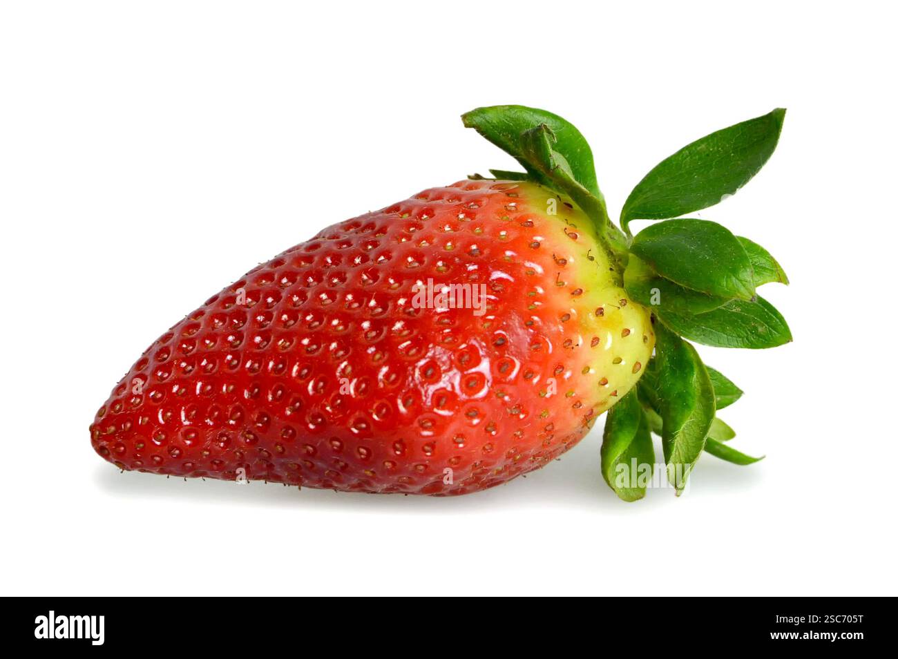 Fresh strawberry isolated on white background Stock Photo - Alamy