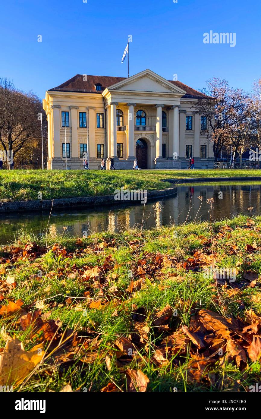 MUNICH, GERMANY - DECEMBER 2, 2024: The Hofgarten (Court Garden) is a garden in the center of Munich, located between the Residenz and the Englischer - Smartphone Captured Stock Image