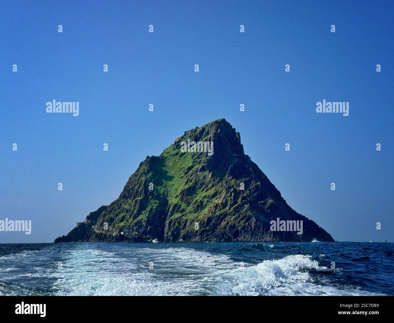 Great Skellig or Michael Skellig island, County Kerry, Ireland - Smartphone Captured Stock Image