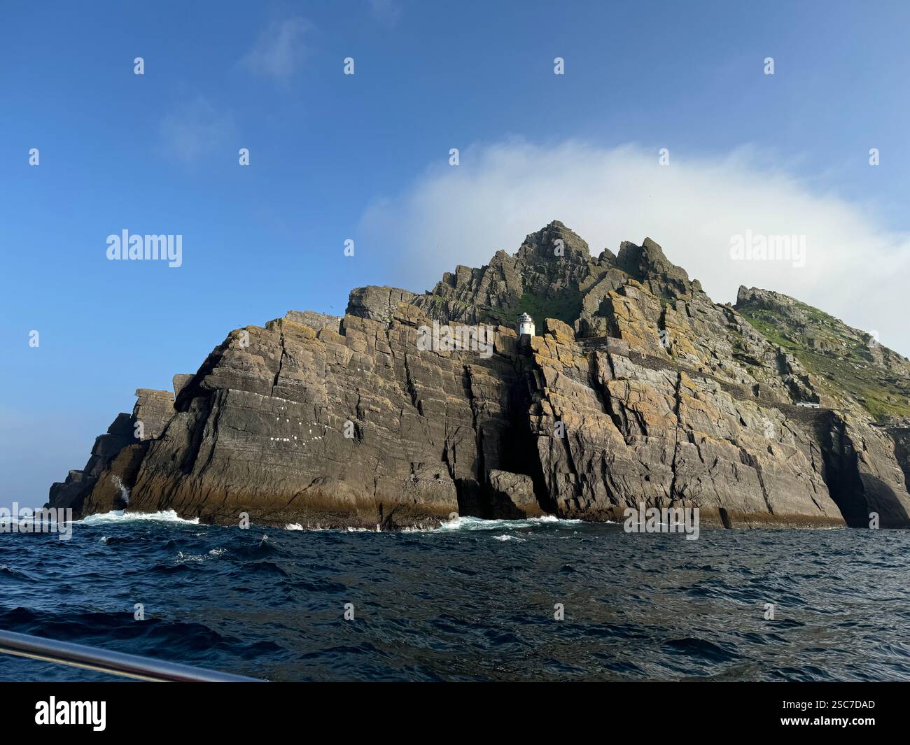 Great Skellig or Michael Skellig island, County Kerry, Ireland - Smartphone Captured Stock Image