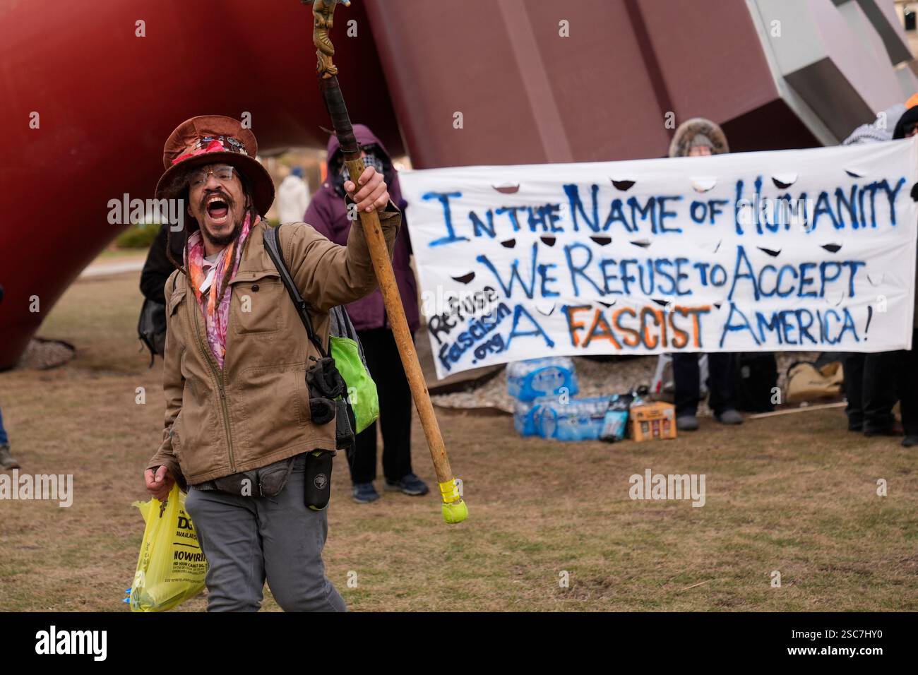 Sammie Lawrence IV of Cleveland Heights, Ohio, one of the organizers