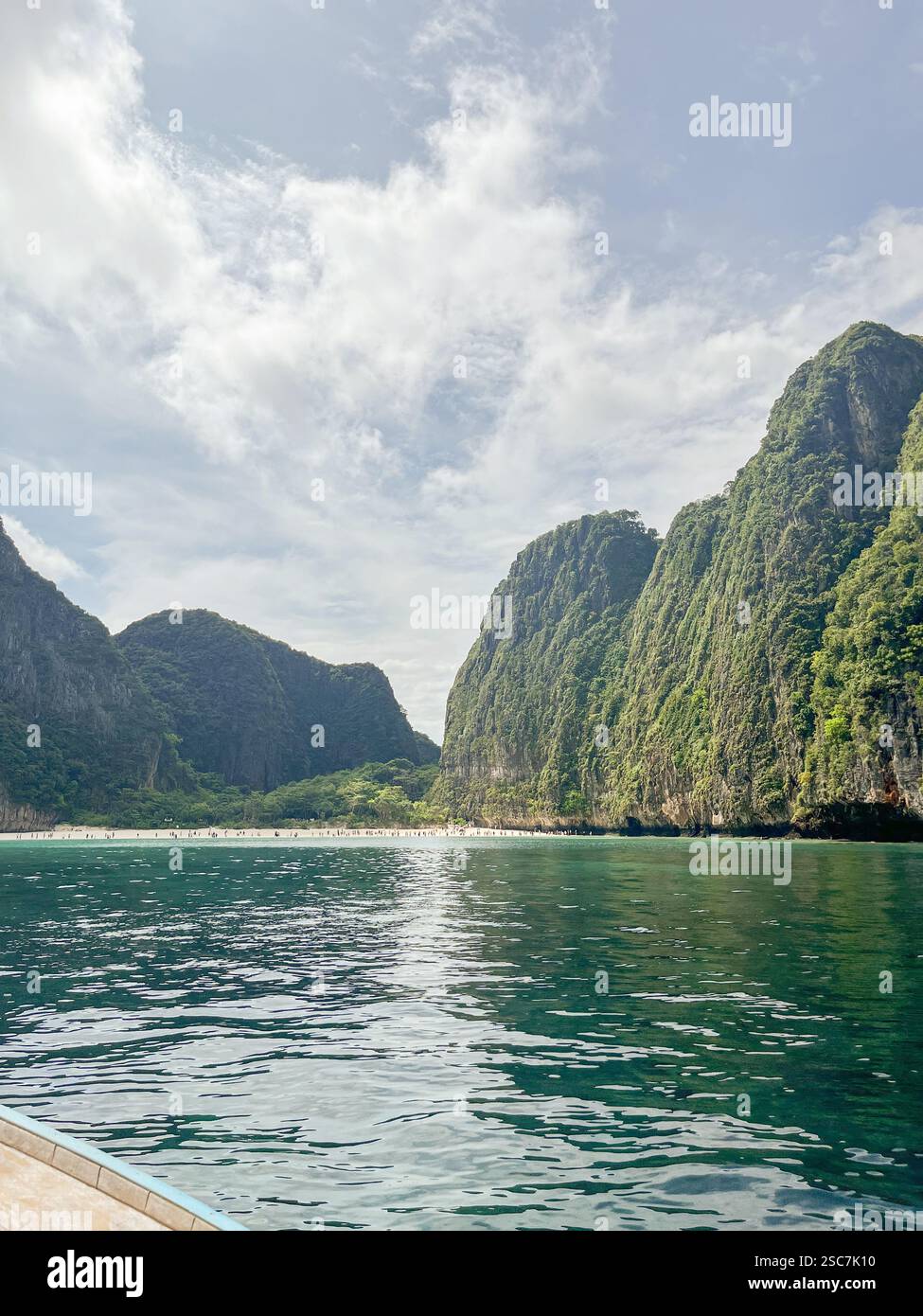 Maya Bay, Phi Phi Islands, Thailand - Smartphone Captured Stock Image