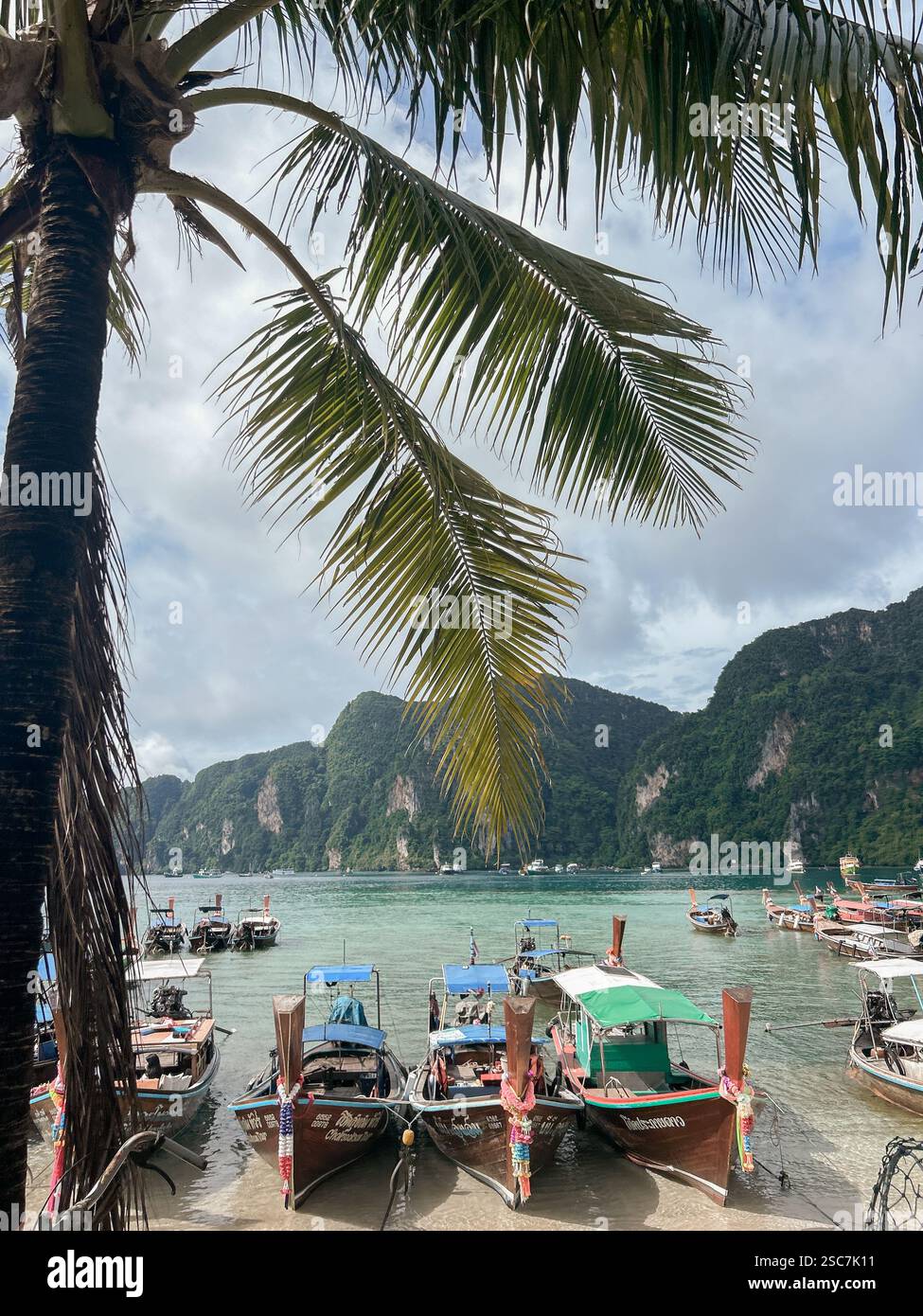 Maya Bay, Phi Phi Islands, Thailand - Smartphone Captured Stock Image