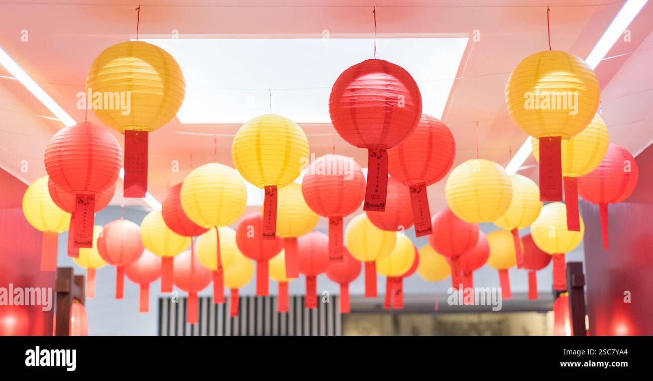 Lantern with riddles Stock Photo - Alamy