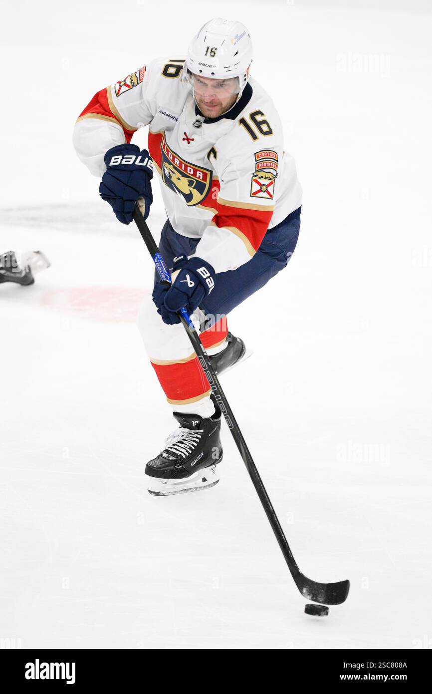 Florida Panthers center Aleksander Barkov (16) in action during the