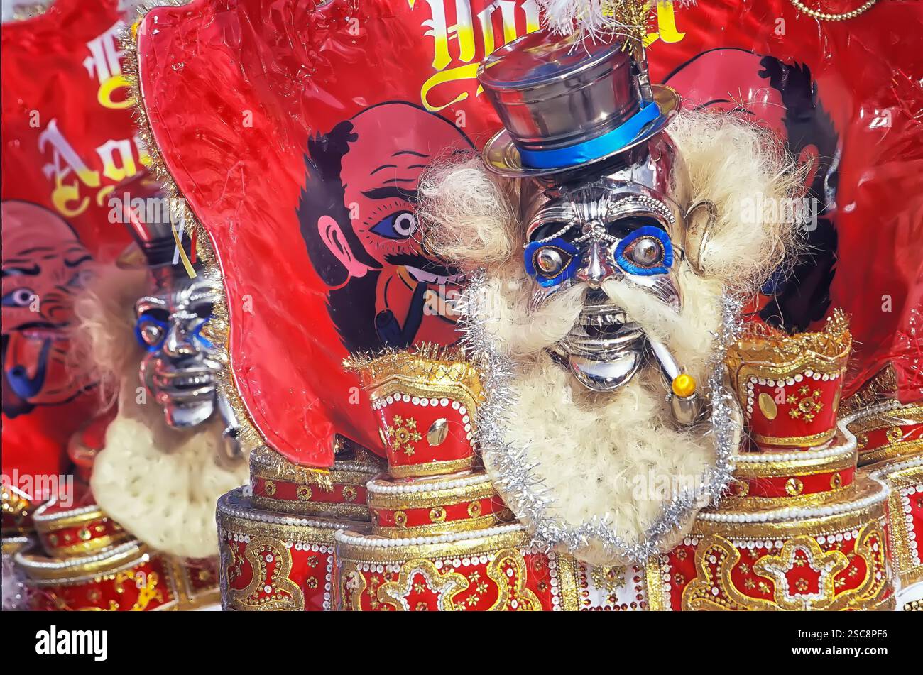 Carnival costumes, Oruro Carnival, Oruro, Bolivia, South America Stock Photo