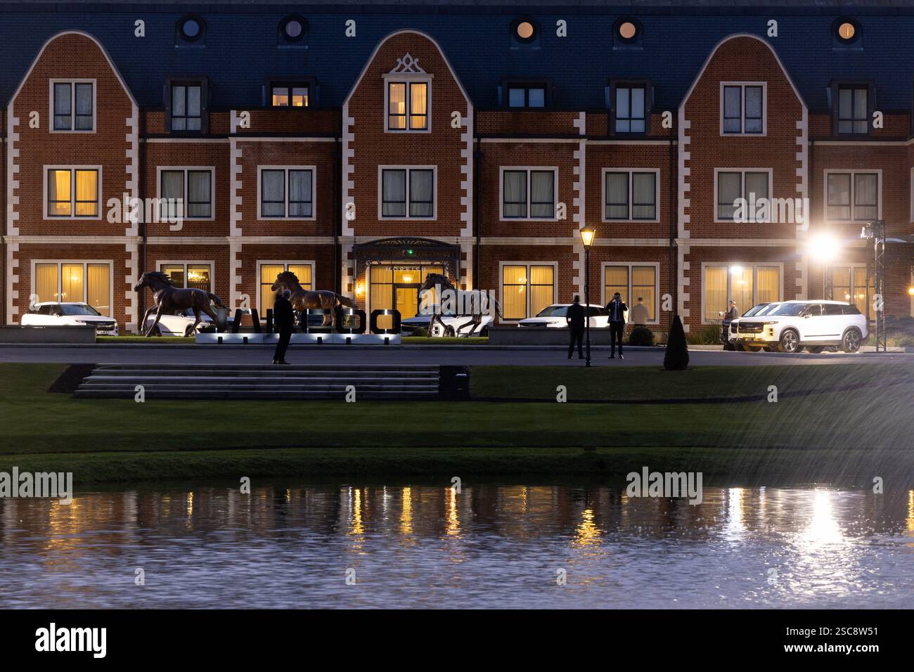 30/01/25   The Jaecoo 7 launch at Fairmont Windsor Park, Egham, Surrey. The, new to the UK, Chinese brand, owned by Chery, introduced its brand ambass Stock Photo