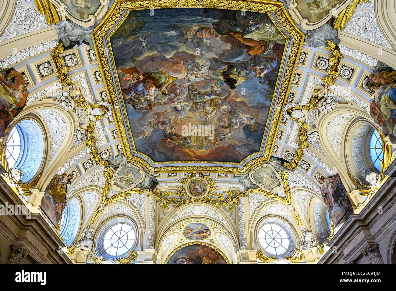 Ancient architecture Royal Palace, Madrid, Spain Stock Photo - Alamy