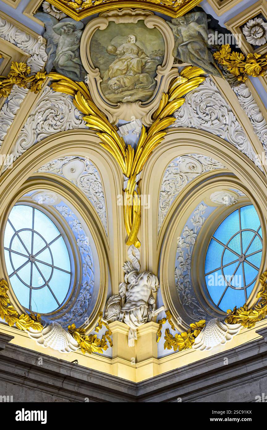 Ancient architecture Royal Palace, Madrid, Spain Stock Photo - Alamy