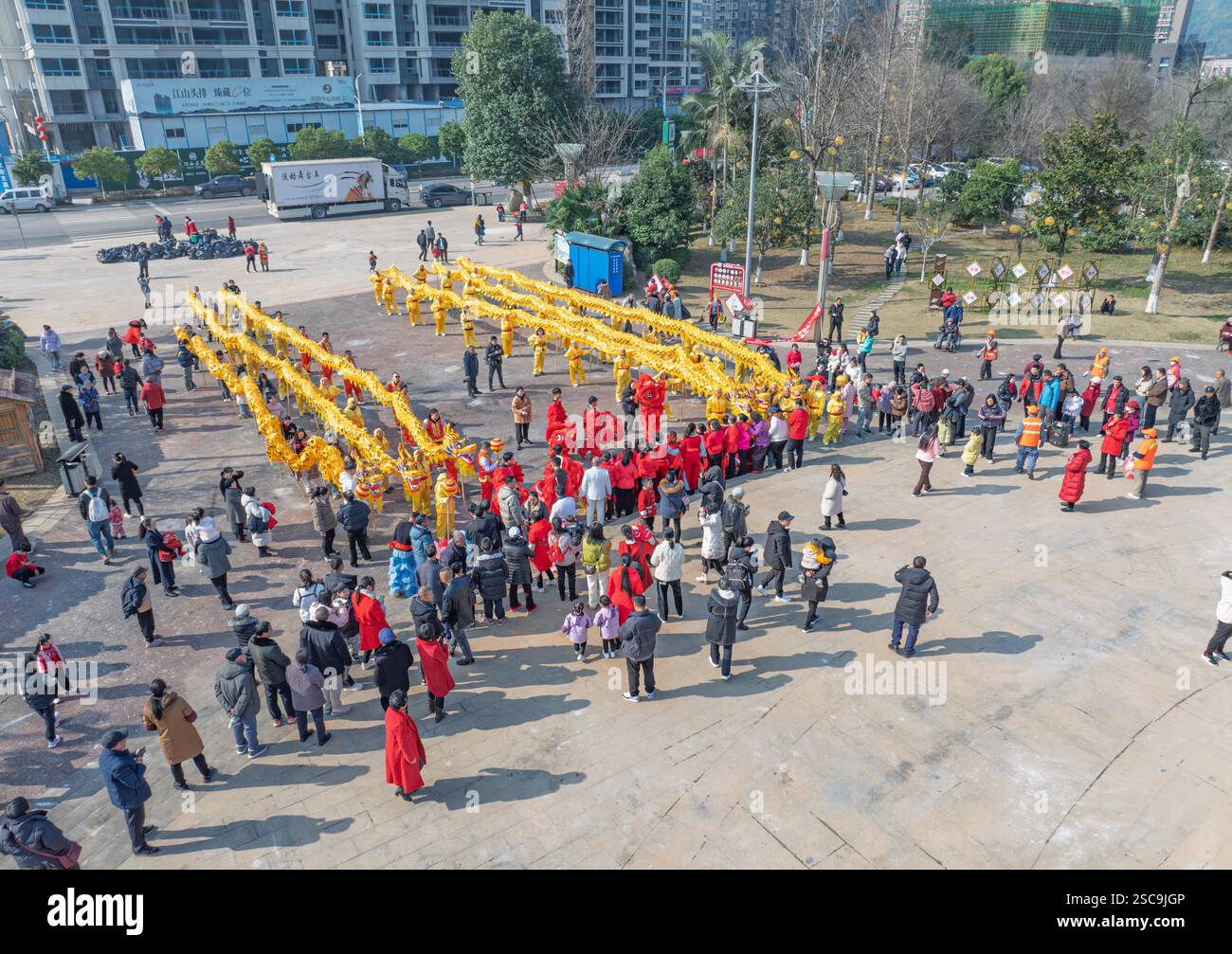 People celebrate the Spring Festival in Zhaotong City, southwest China ...