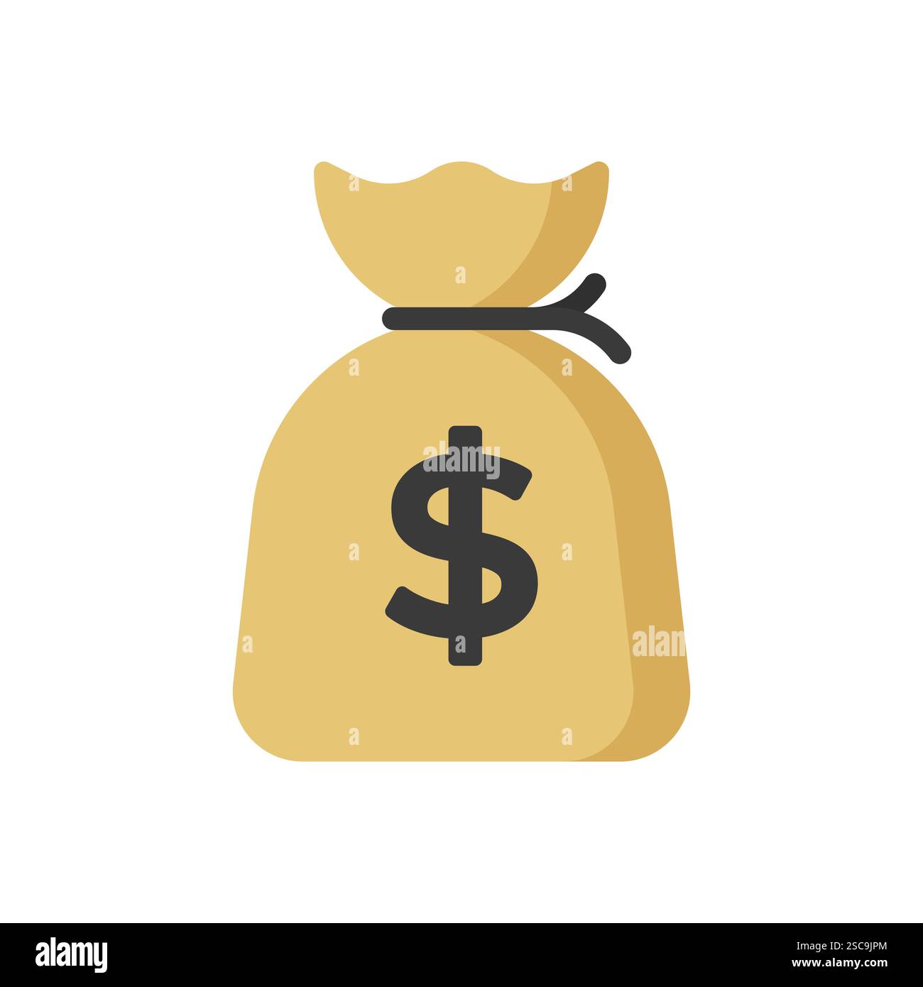 Money bag icon. Dollar symbol. Vector illustration Stock Vector Image ...