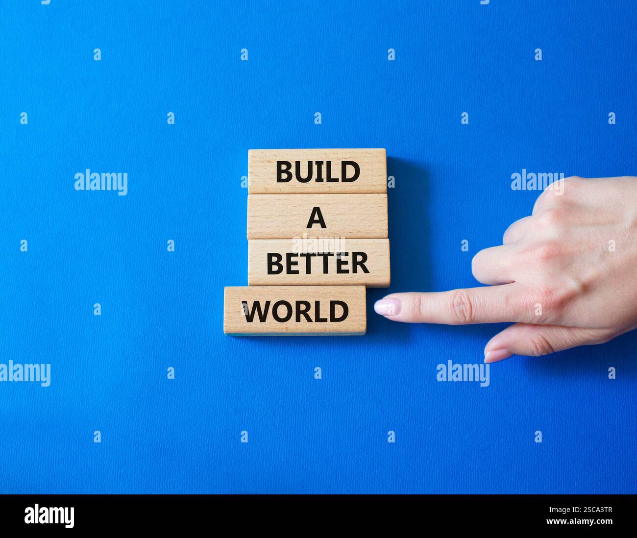 Build a better world symbol. Concept words Build a better world on