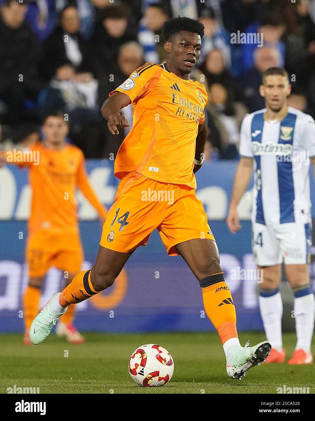 Real Madrid's Aurelien Tchouameni during Spanish Kings Cup Round of 8