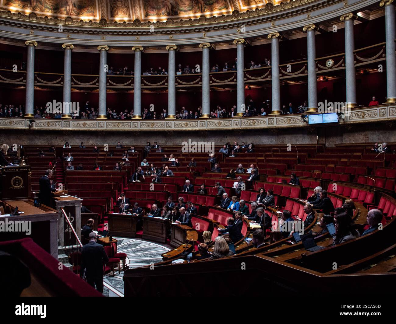 FRANCE-POLITICS-GOVERNMENT-PARLIAMENT The hemicycle of the French ...