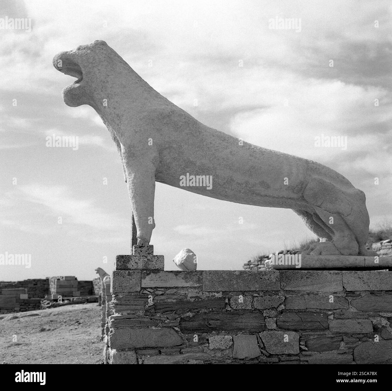 Terrace of the Lions on Delos Island Stock Photo - Alamy
