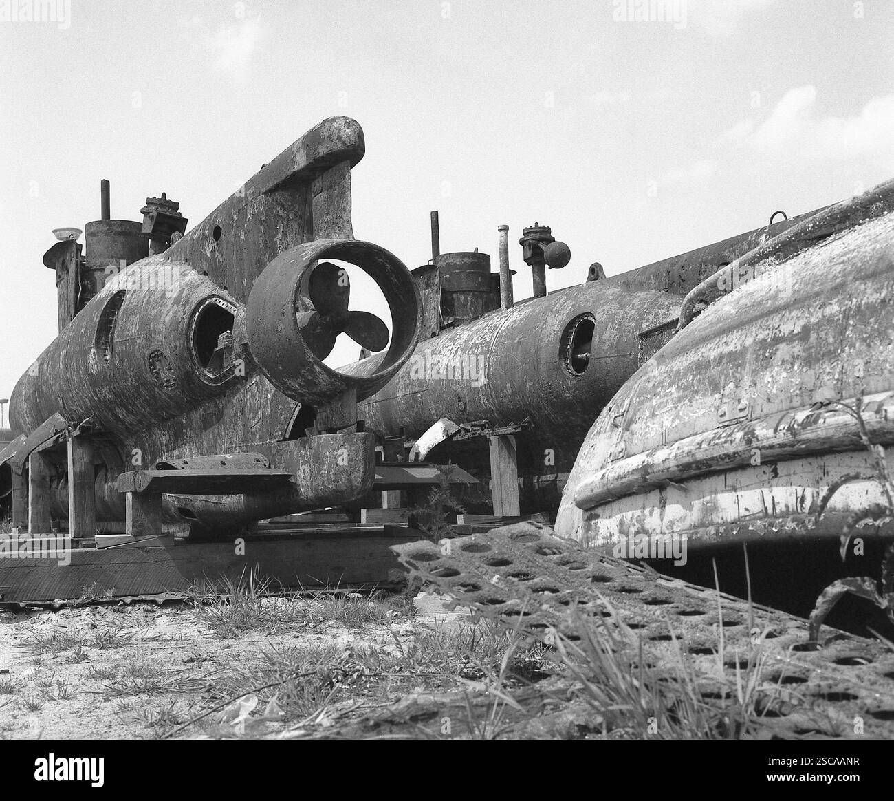 Wreck of two-men submarine (Seeteufel) in Wilhelmshaven Stock Photo - Alamy