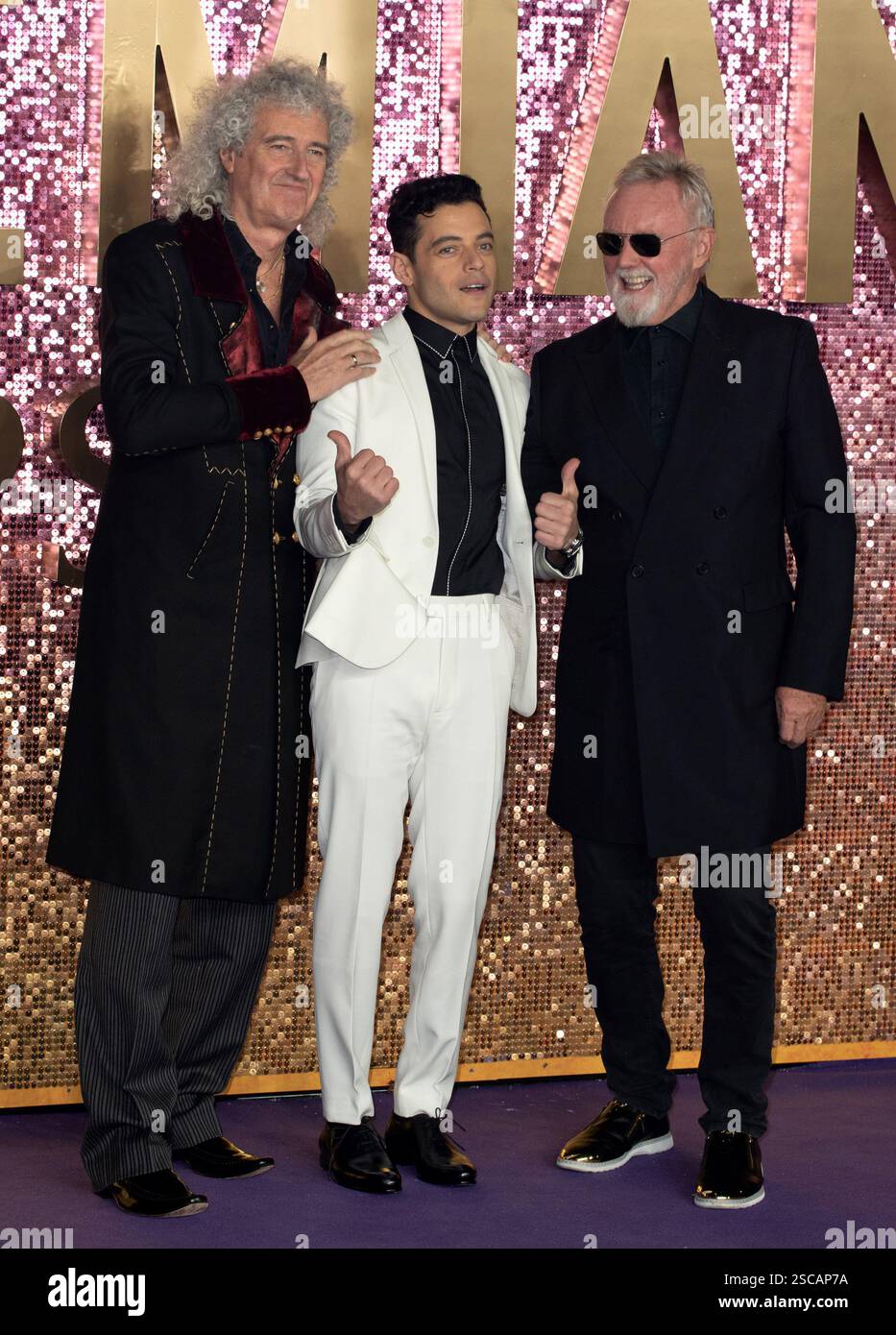 Brian May, Rami Malek and Roger Taylor attends 'Bohemian Rhapsody ...