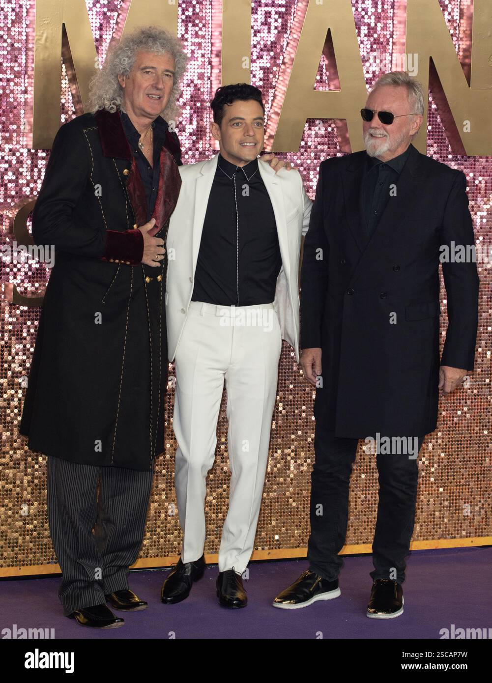 Brian May, Rami Malek and Roger Taylor attends 'Bohemian Rhapsody ...