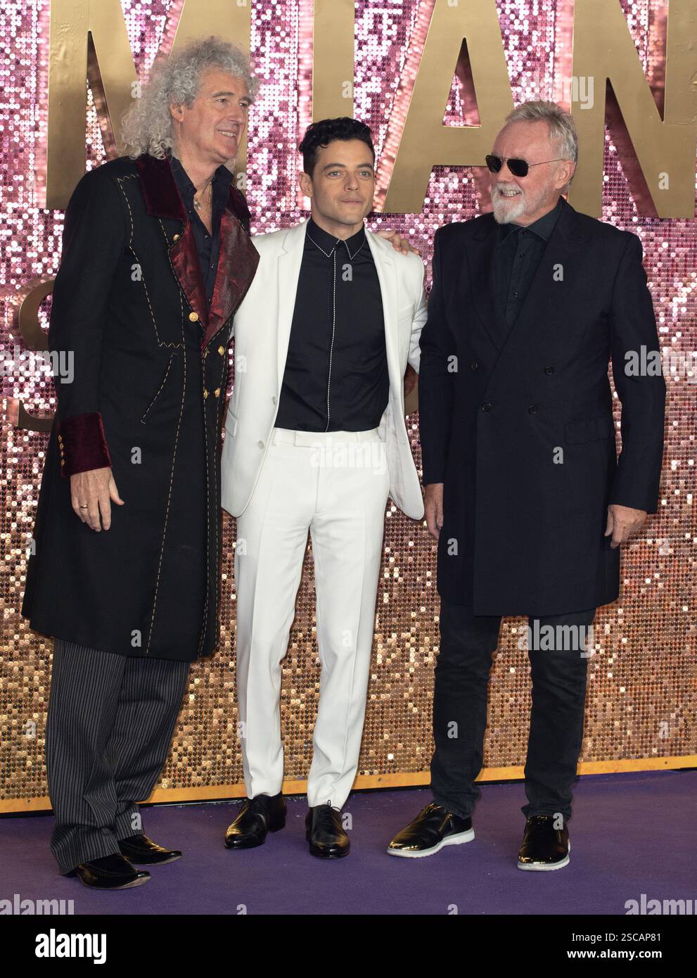 Brian May, Rami Malek and Roger Taylor attends 'Bohemian Rhapsody ...