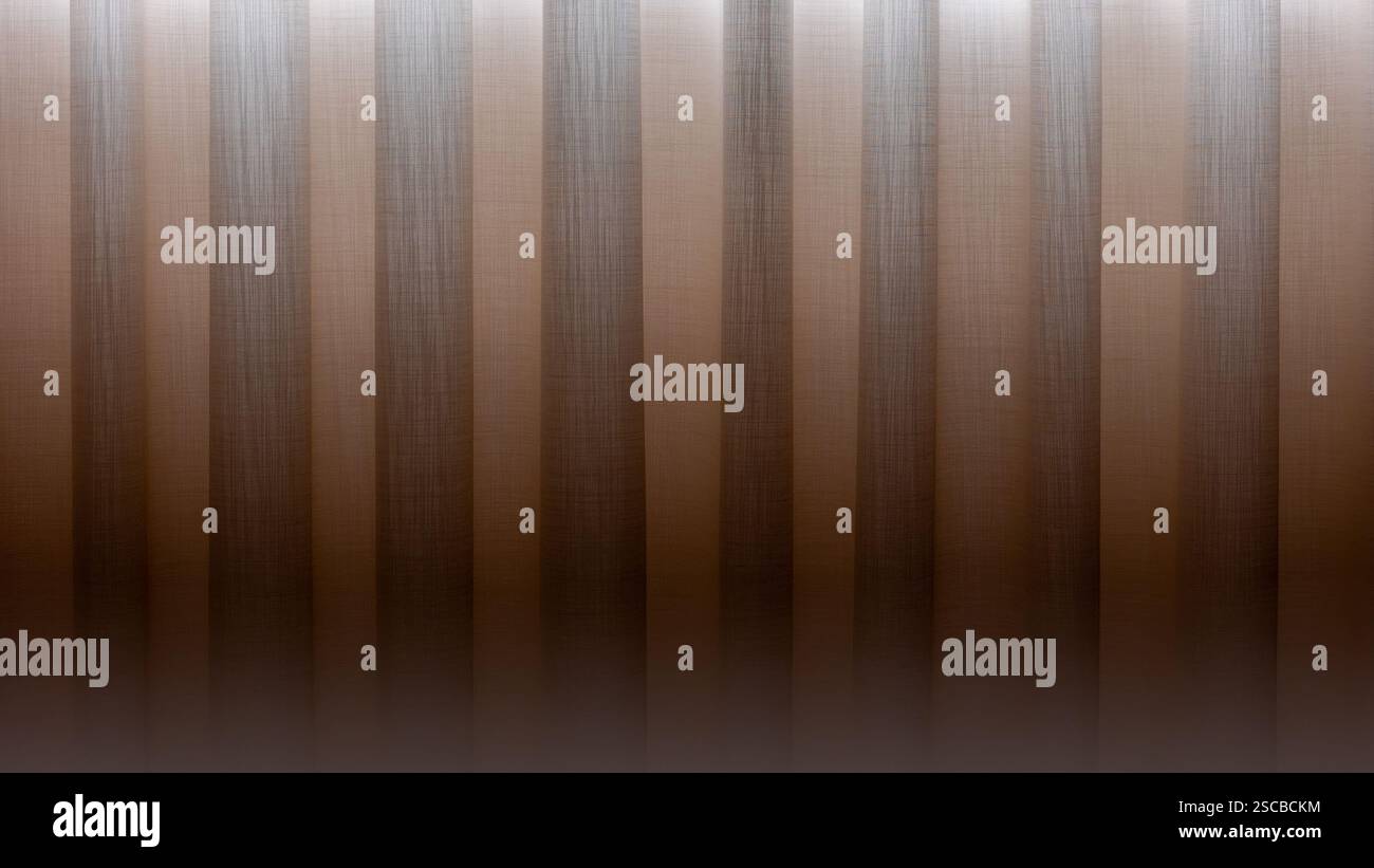 A symmetrical pattern of soft, vertical stripes on translucent fabric ...