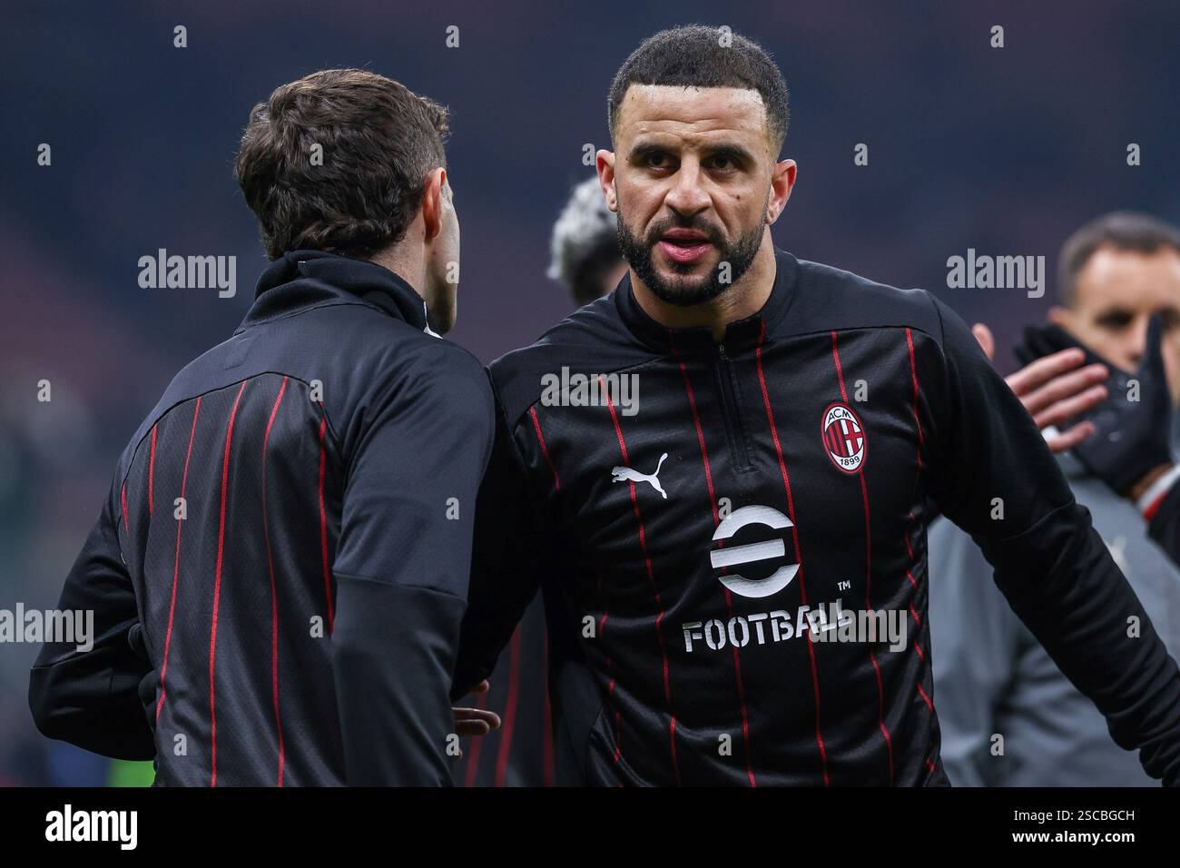 Milan, Italien. 05th Feb, 2025. Kyle Andrew Walker of AC Milan looks on