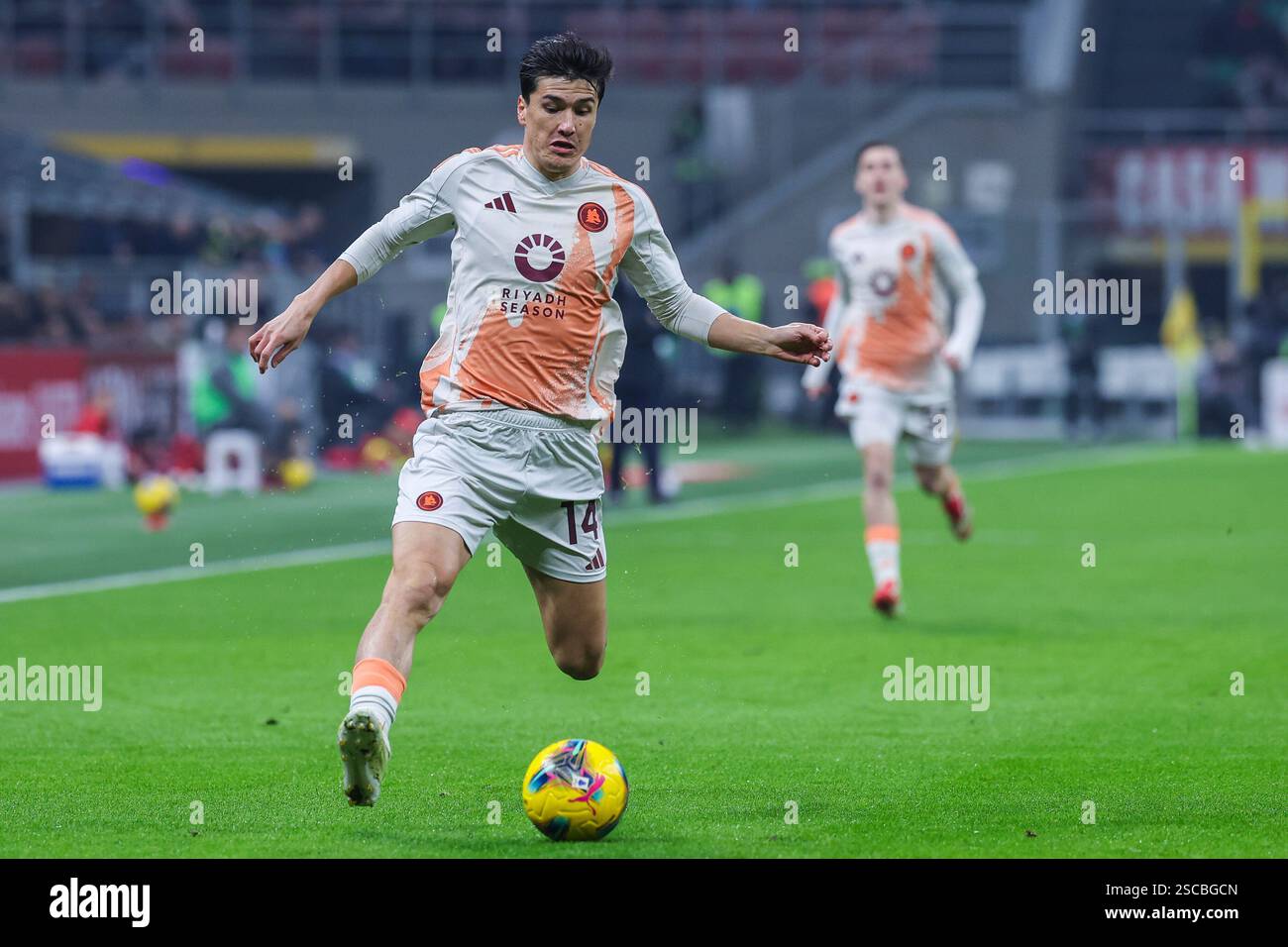Milan, Italien. 05th Feb, 2025. Eldor Shomurodov of AS Roma seen in
